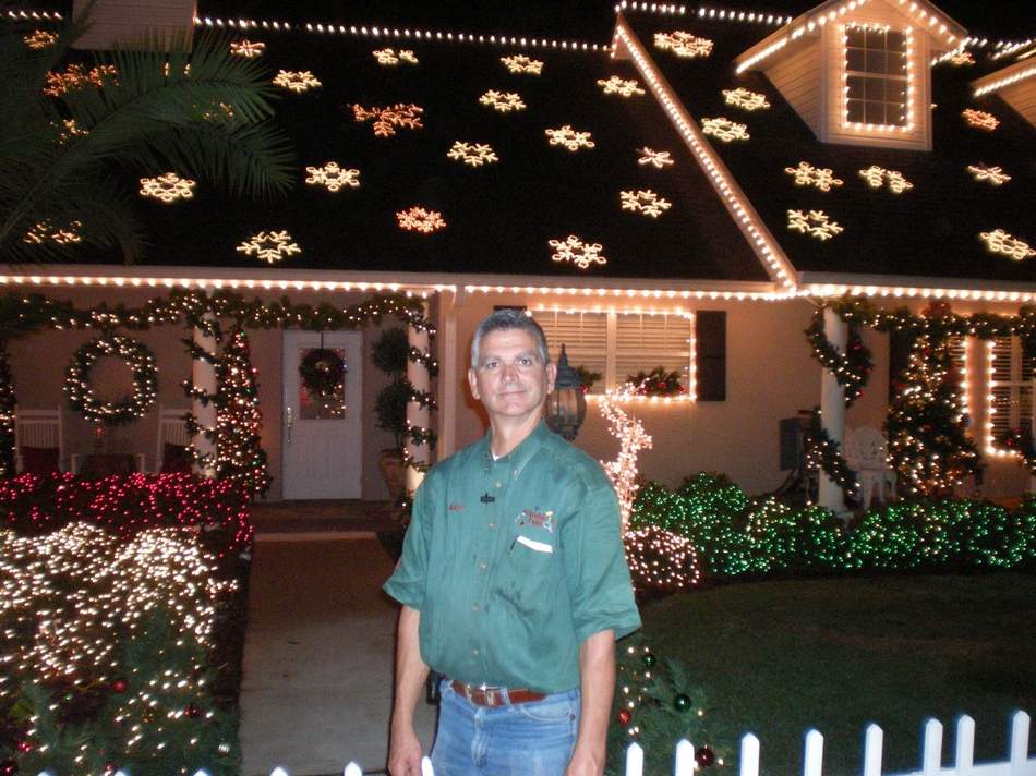 Founder Lane Wetherington creating Christmas Lane